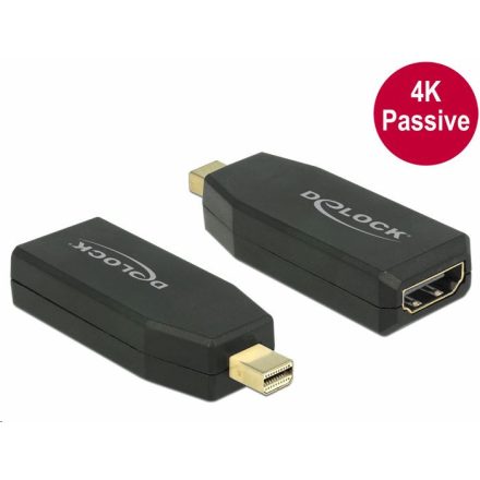 Delock 65583 mini Displayport 1.2 apa > HDMI anya 4K passzív, fekete