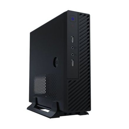 Akyga AK-100-01BK mini-ITX ház 60W táppal fekete