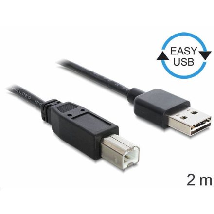 Delock 83359 USB 2.0 -A apa > USB 2.0-B apa kábel 2 m