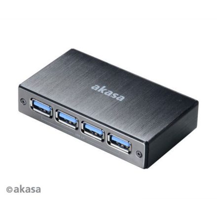 Akasa AK-HB-10BK Connect 4SV 4portos USB3.0 Hub