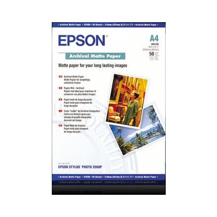 Epson A/4 Archival Matt Papír 50Lap 192g   (C13S041342)