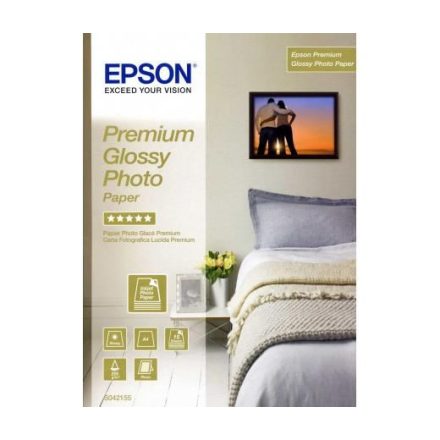 Epson A/4 Prémium Fényes Fotópapír 2x15lap 255g  (C13S042169)