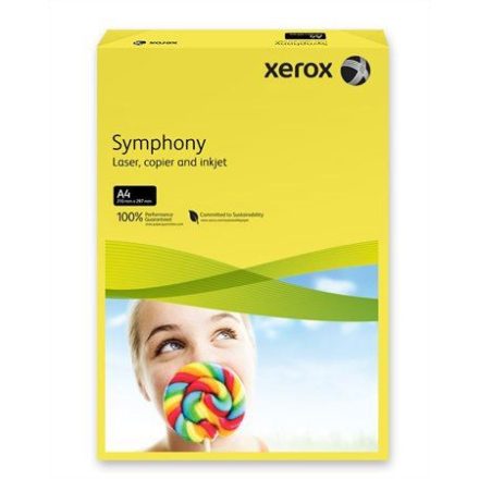 XEROX "Symphony" Másolópapír A4 160g sötétsárga (intenzív) (003R94275)