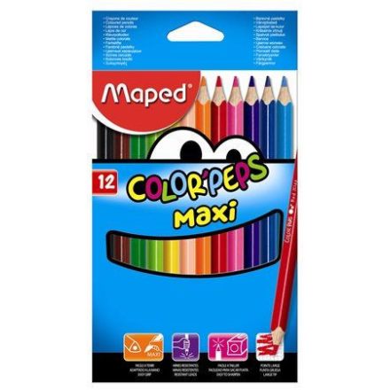 Maped "Color'Peps Maxi" színes ceruza készlet 12db (IMA834010)