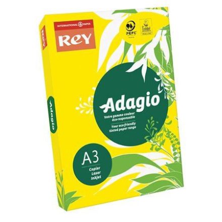 Rey "Adagio" Másolópapír színes A3 80g intenzív sárga (ADAGI080X670)