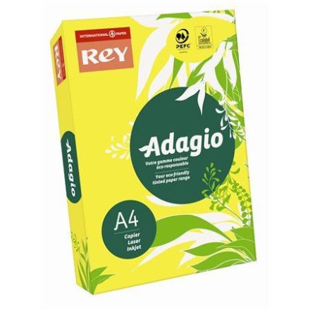 Rey "Adagio" Másolópapír színes A4 160g intenzív sárga (ADAGI160X479)