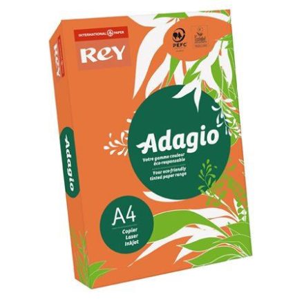 Rey "Adagio" Másolópapír színes A4 80g intenzív narancssárga (ADAGI080X639)