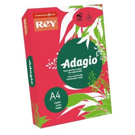 Rey "Adagio" Másolópapír színes A4 80g intenzív piros (ADAGI080X645)