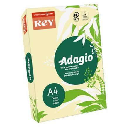 Rey "Adagio" Másolópapír színes A4 80g pasztell sárga (ADAGI080X626)