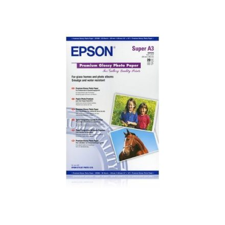 Epson Fotópapír Prémium félfényes A3+ 20 lap (C13S041316)