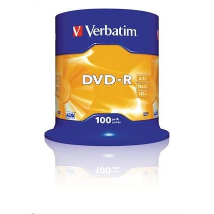 Verbatim DVD-R 4.7GB 16x DVD lemez 100db/henger  (43549)