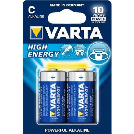 Varta Primer Alkáli elem C LR14 1.5 V High Energy (2db/csomag)  (4914121412)