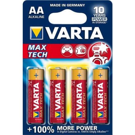 Varta MaxTech Alkáli elem AA/LR6 1.5 V (4db/csomag)  (4706101404)