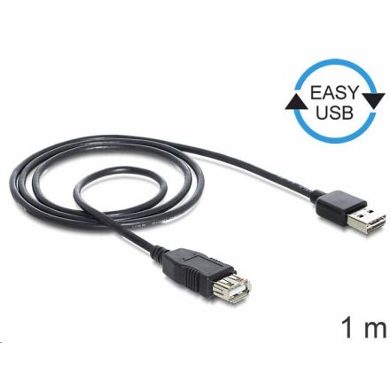 Delock 83370 Easy-USB 2.0 A apa --> USB 2.0 A anya hosszabbító kábel 1 m