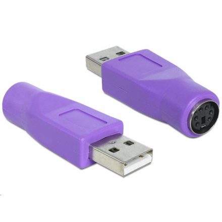 Delock 65461 PS/2 -> USB A  adapter lila