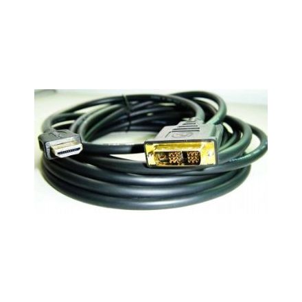Gembird Cablexpert Adatkábel HDMI-DVI 4.5m aranyozott csatlakozó (CC-HDMI-DVI-15)