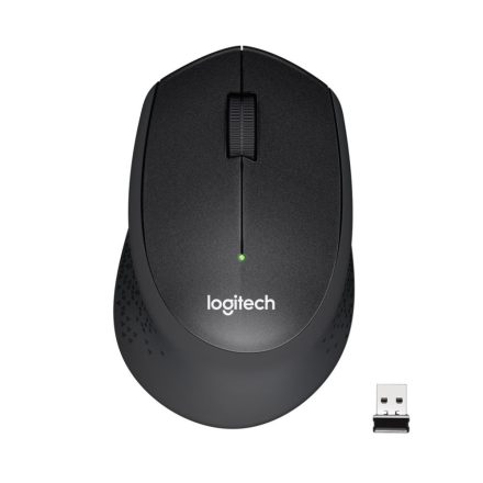 Logitech M330 SILENT PLUS vezeték nélküli optikai egér fekete (910-004909)