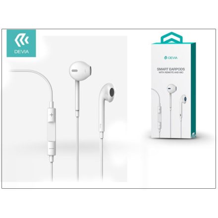 Devia Smart Earpods univerzális sztereó felvevős fülhallgató fehér (ST987077)