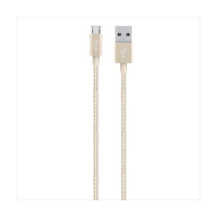 Belkin MIXIT Metallic Micro-USB - USB adat/töltőkábel 1.2m arany  (F2CU021bt04-GLD)