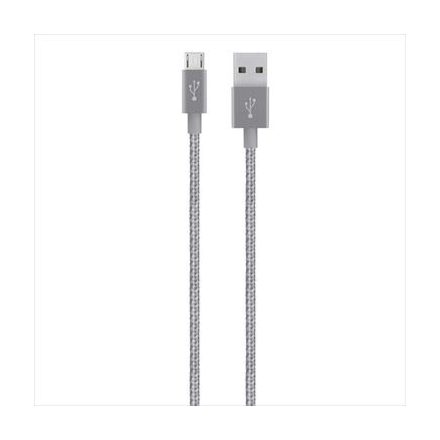 Belkin MIXIT Metallic Micro-USB - USB adat/töltőkábel 1.2m szürke  (F2CU021bt04-GRY)