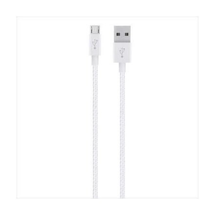 Belkin MIXIT Metallic Micro-USB - USB adat/töltőkábel 1.2m fehér  (F2CU021bt04-WHT)