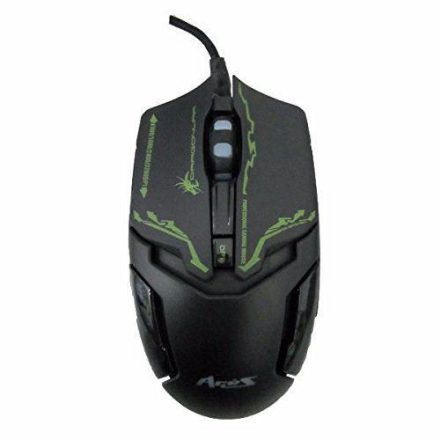 Dragon War ELE-G10 ARES Gaming Blue-Sensor egér fekete USB