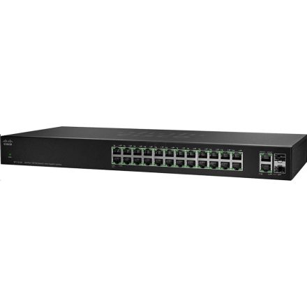 Cisco SF112-24 24 port 10/100Mbps asztali Switch Gigabit Uplink porttal