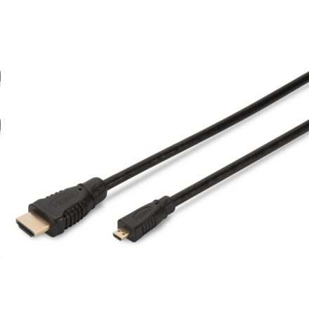 Assmann AK-330109-020-S Micro HDMI D -> HDMI A kábel M/M 2m