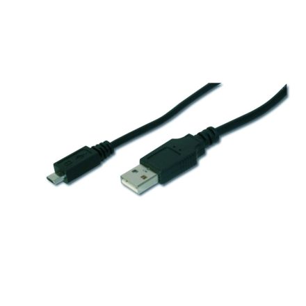 Assmann USB A -> Micro USB B összekötő kábel 1m (AK-300127-010-S)