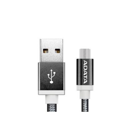 ADATA USB 2.0-Micro USB 1 m adat/töltő kábel fekete  (AMUCAL-100CMK-CBK)