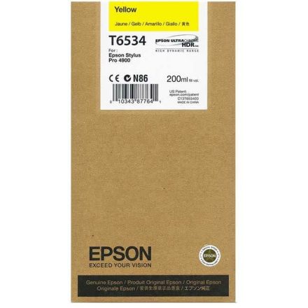 Epson T6534 tintapatron sárga 200ml (C13T653400)