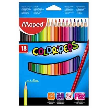 Maped "Color'Peps" színes ceruza készlet háromszögletű (IMA183218)