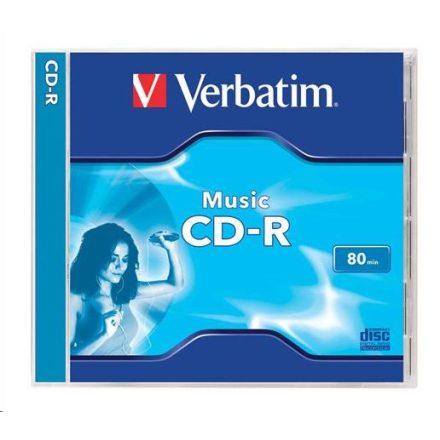 Verbatim 80'/700MB 16x Audio CD lemez normál tokos  (43365)