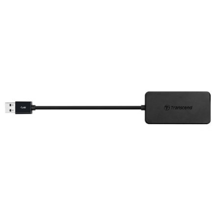 Transcend USB3.0 + USB HUB fekete kártyaolvasó (TS-HUB2K)