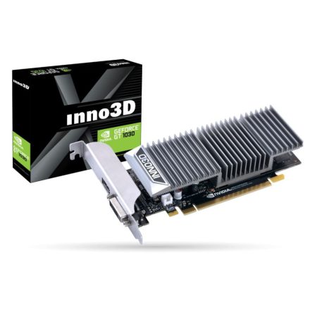 Inno3D GeForce GT 1030 0DB 2GB videókártya (N1030-1SDV-E5BL)