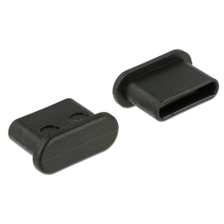 Delock 64014 USB Type-C kimenethez porvédő 10 darab fekete