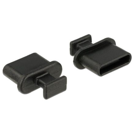 Delock 64013 USB-C kimenethez porvédő fogantyúval 10 db fekete