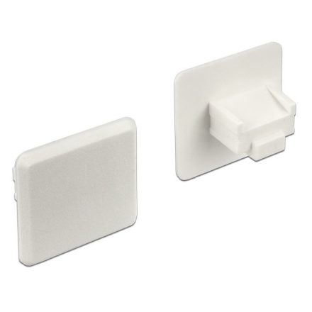 Delock 64019 RJ45 kimenethez porvédő 10 darab fehér