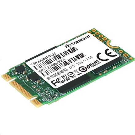 120GB Transcend MTS420 M.2 2242 SSD meghajtó (TS120GMTS420S)