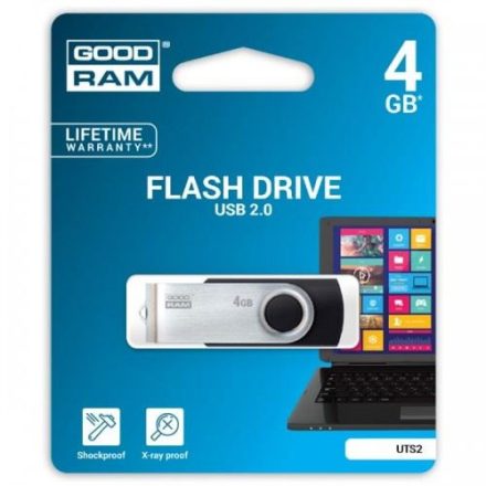 Pen Drive 4GB GoodRam UTS2 USB 2.0 fekete (UTS2-0040K0R11)