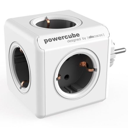 Allocacoc PowerCube Original hálózati elosztó fehér-szürke  (1100GY/DEORPC)