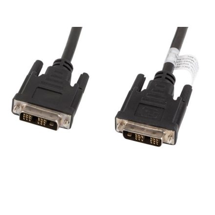 Lanberg DVI-D Single Link összekötő kábel 1.8m fekete (CA-DVIS-10CC-0018-BK)