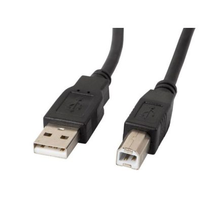Lanberg USB 2.0 A-B összekötő kábel 1.8m ferrite fekete (CA-USBA-11CC-0018-BK)
