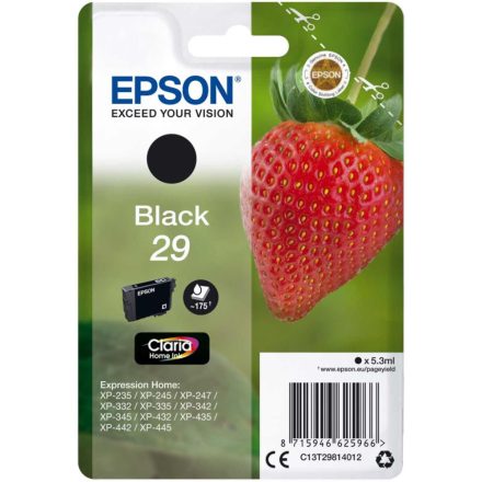 Epson 29 Claria tintapatron fekete (C13T29814012)