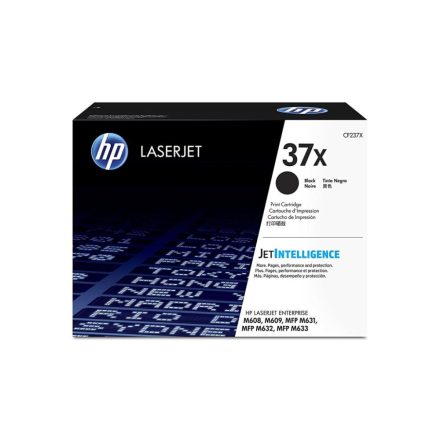 HP CF237X nagy kapacitású LaserJet tonerkazetta fekete (37X)