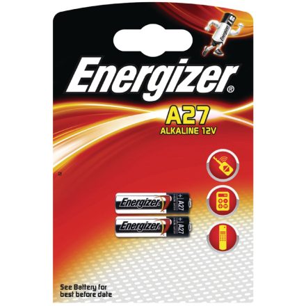 Energizer alkálli elem A27 12V 2db (639333)