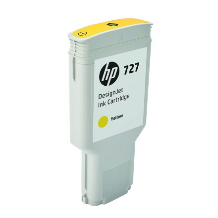 HP 727 300 ml-es DesignJet tintapatron sárga (F9J78A)