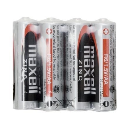 Maxell 1.5V Zinc AA ceruza elem (4db / csomag)  (LR6)