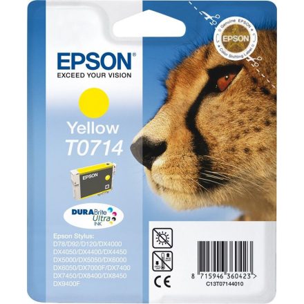 Epson T0714 sárga patron (C13T07144012)