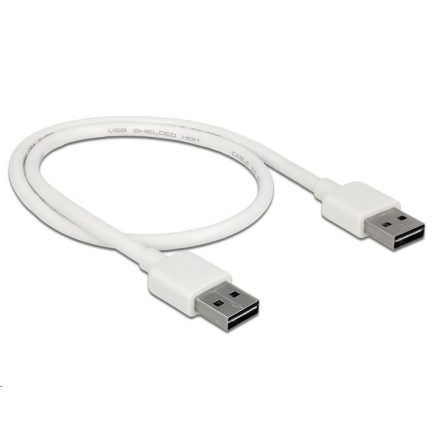 Delock 85192 EASY-USB 2.0 A > EASY-USB 2.0 A kábel, 0,5 m, fehér